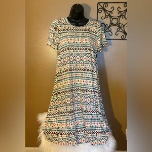 🆕 Lularoe Carly Dress Muted Aztec Design